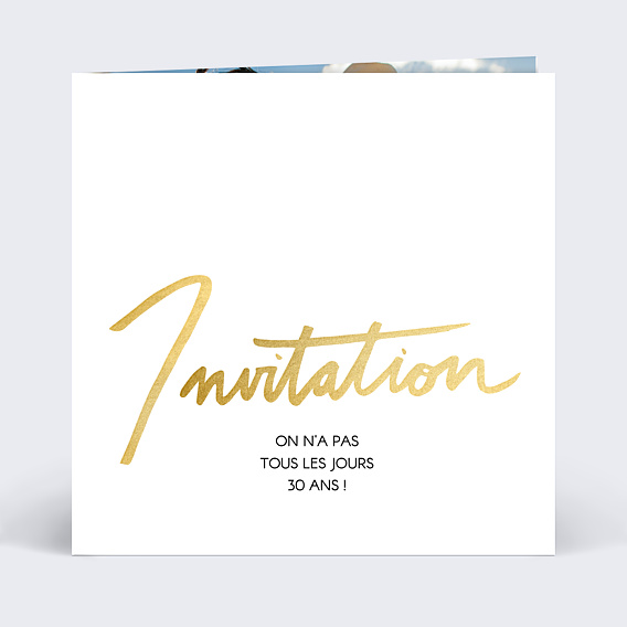 Invitation Anniversaire Adulte Calligraphie