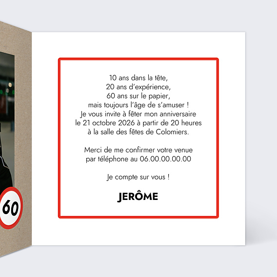Invitation Anniversaire Adulte Panneau Retraite