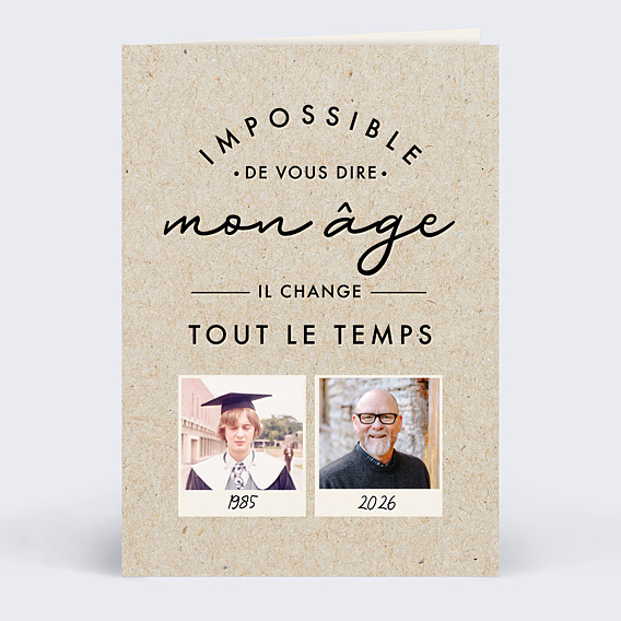 Invitation Anniversaire Adulte Autodérision Age