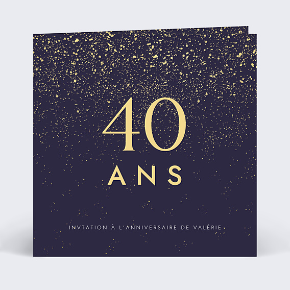 Invitation anniversaire Pluie de fête avec graines