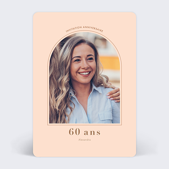 Invitation anniversaire Moderne