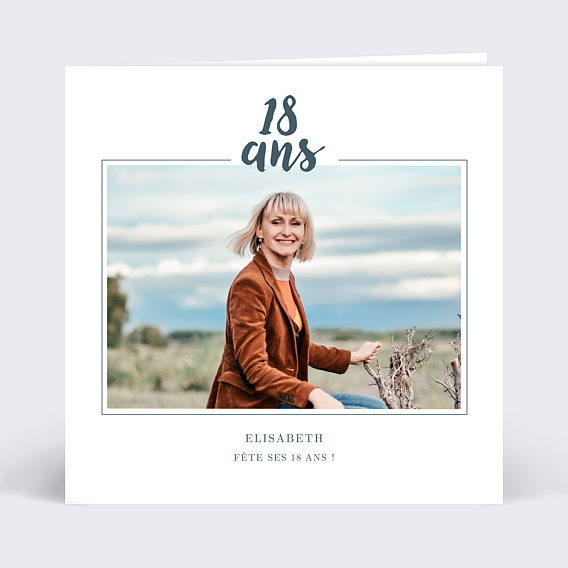 Invitation anniversaire Cadre Élégant