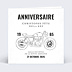 Invitation Anniversaire Adulte Moto Vintage
