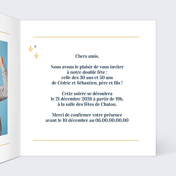 Invitation Anniversaire Adulte Multi-raisons Multi-anniversaire