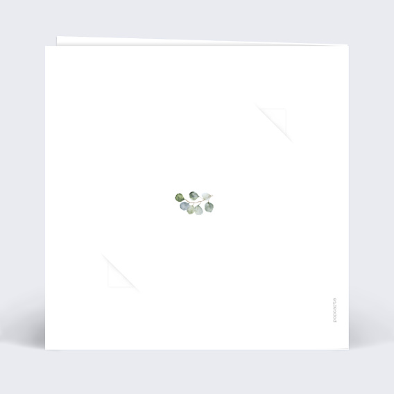 Invitation Anniversaire Adulte Couronne Eucalyptus Graines à planter