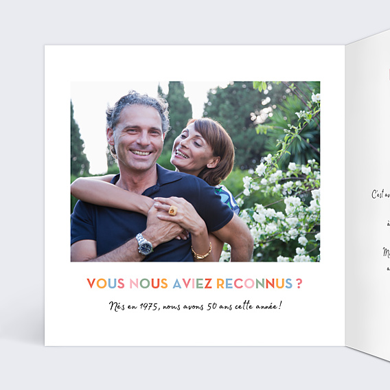 Invitation Anniversaire Adulte Devinette Colorée Multi Anniversaire