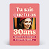 Invitation Anniversaire Adulte Tu sais que tu as 30 ans