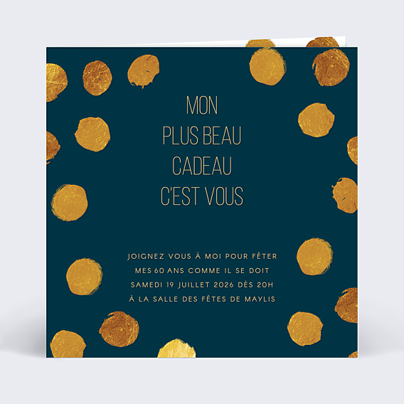 Invitation Anniversaire Adulte Adulte Graphique Chic