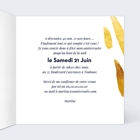 Invitation Anniversaire Adulte Citation Anniversaire