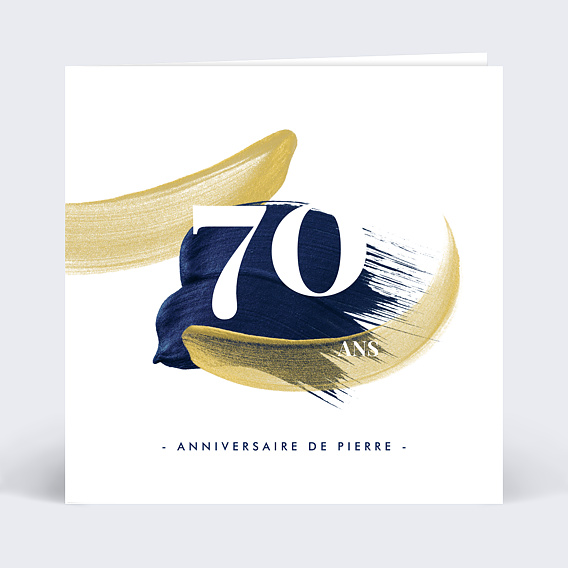 Invitation anniversaire Peinture éclatante