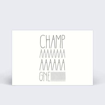 Invitation Anniversaire Virtuelle Champaaagne