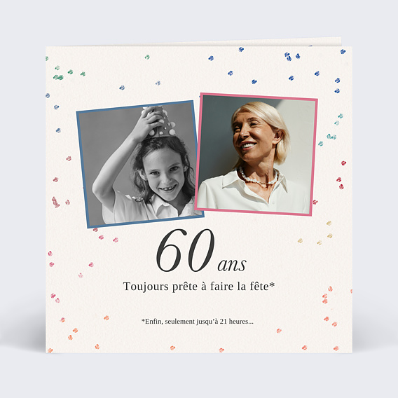 Invitation anniversaire Toujours prêt.e