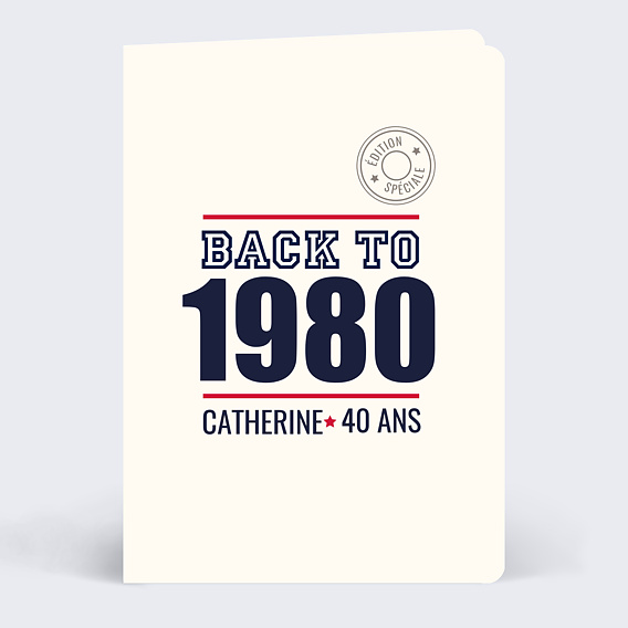 Invitation Anniversaire Adulte Vintage