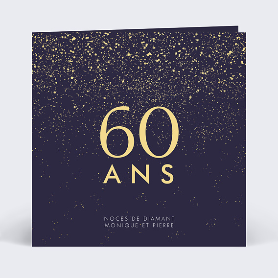 Invitation anniversaire mariage Pluie de Fête