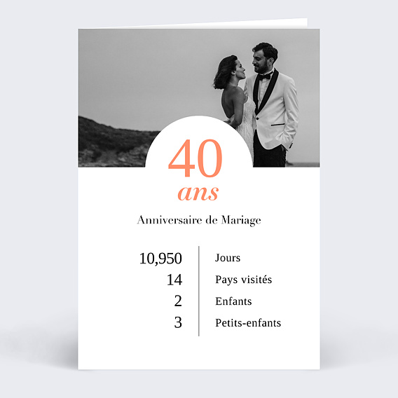 Invitation anniversaire mariage Rétrospective