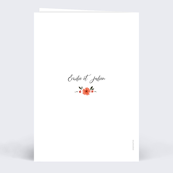 Invitation anniversaire de mariage Arche champêtre