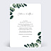 Invitation anniversaire de mariage Branche d'Eucalyptus