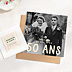Invitation anniversaire de mariage Année en grand avec Graines