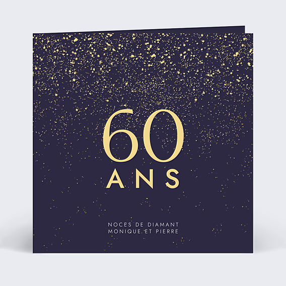 Invitation anniversaire mariage Pluie de Fête