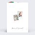 Invitation anniversaire mariage Pêle-mêle polaroid Verso