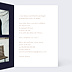 Invitation anniversaire mariage Feuilles d'Or Intérieur Droit