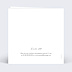 Invitation anniversaire mariage Wild Flowers Verso