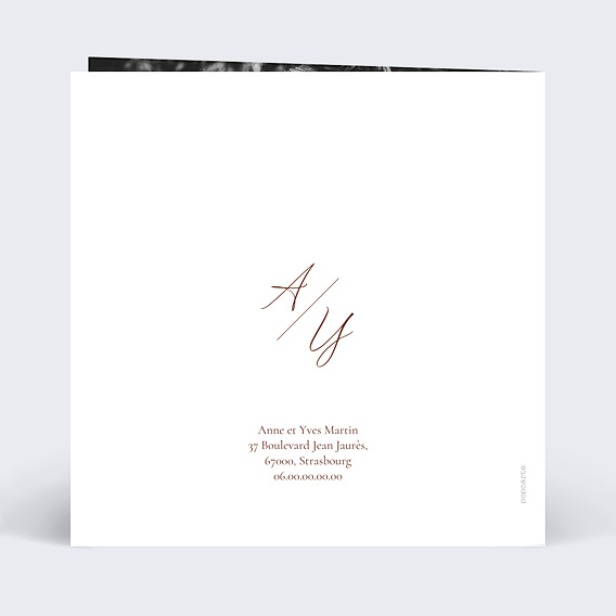 Invitation anniversaire de mariage Portrait en aquarelle