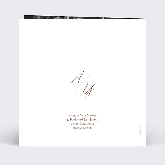 Invitation anniversaire de mariage Portrait en aquarelle