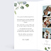 Invitation anniversaire de mariage Cadre Ocre Eucalyptus