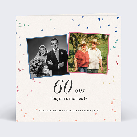 Invitation anniversaire mariage Toujours mariés