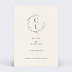 Invitation anniversaire mariage Initiales Rafinées