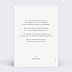 Invitation anniversaire mariage Inséparables Verso