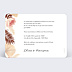 Invitation anniversaire mariage Printemps Bohème Verso