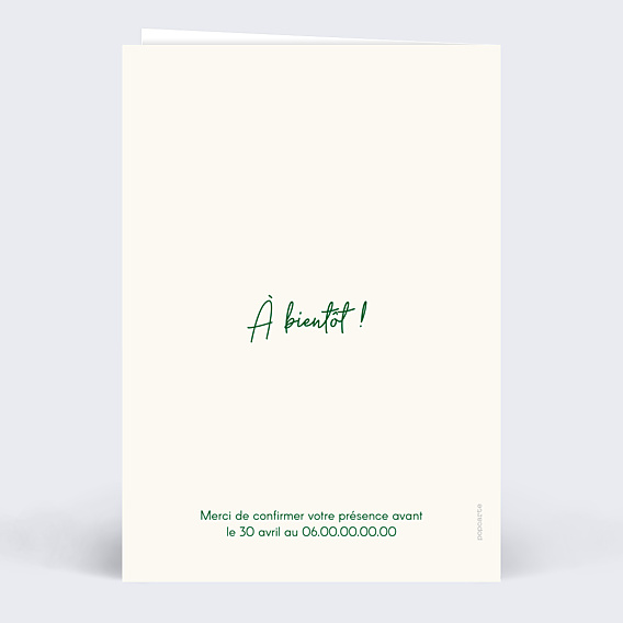 Invitation anniversaire de mariage 40 années d'amour
