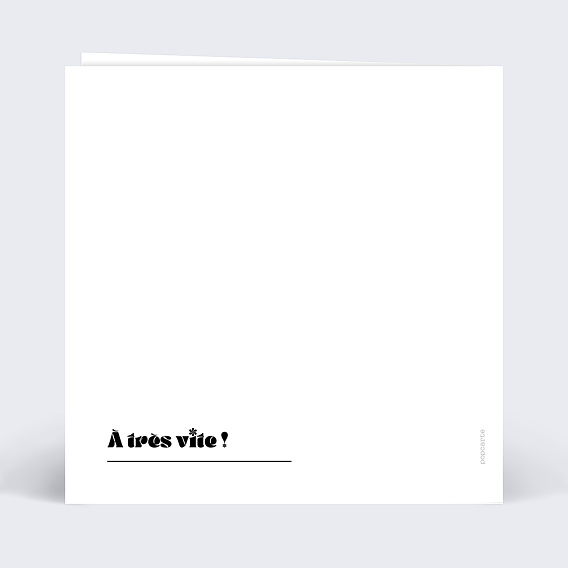 Invitation anniversaire mariage 40 ans Moderne Verso