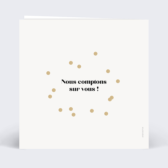 Invitation anniversaire mariage Années en photos Verso