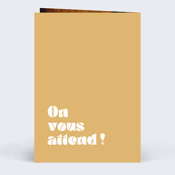 Invitation anniversaire mariage 50 ans de mariage Verso