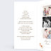 Invitation anniversaire de mariage Flower of Fall Allongé