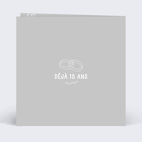 Invitation anniversaire de mariage Photo mariage 15 ans