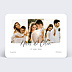 Invitation anniversaire de mariage Triptyque Romantique