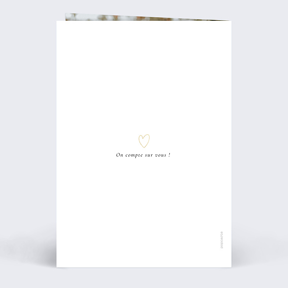 Invitation anniversaire de mariage Liens du Cœur