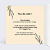 Invitation anniversaire de mariage Année en grand avec Graines