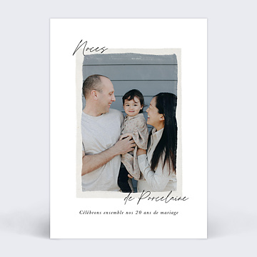 Invitation anniversaire de mariage Belle poque