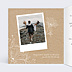 Invitation anniversaire de mariage Gravure Kraft