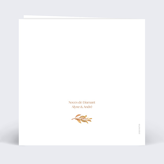 Invitation anniversaire de mariage Couronne Printanière