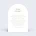 Invitation anniversaire de mariage Arche végétal moderne