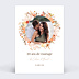 Invitation anniversaire de mariage Couronne Printanière avec Photo