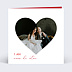 Invitation anniversaire mariage Photo cœur