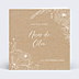 Invitation anniversaire de mariage Gravure Kraft