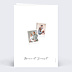 Invitation anniversaire de mariage Pêle-mêle polaroid
